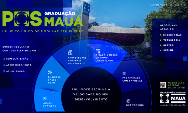 Pós-Graduação Mauá: inscrições abertas para o primeiro semestre de 2024